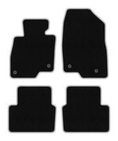 Dywaniki welurowe CARLUX-SILVER do Mazda 3 III BM 2013- czarne srebrne