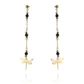 kolczyki ze stali szlachetnej pozłacanej 14k złotem kst2924