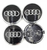 AUDI DEKIELKI na felgi zaślepki felg KAPSLE kołpaczki AUDI 61mm 61/57 4szt.