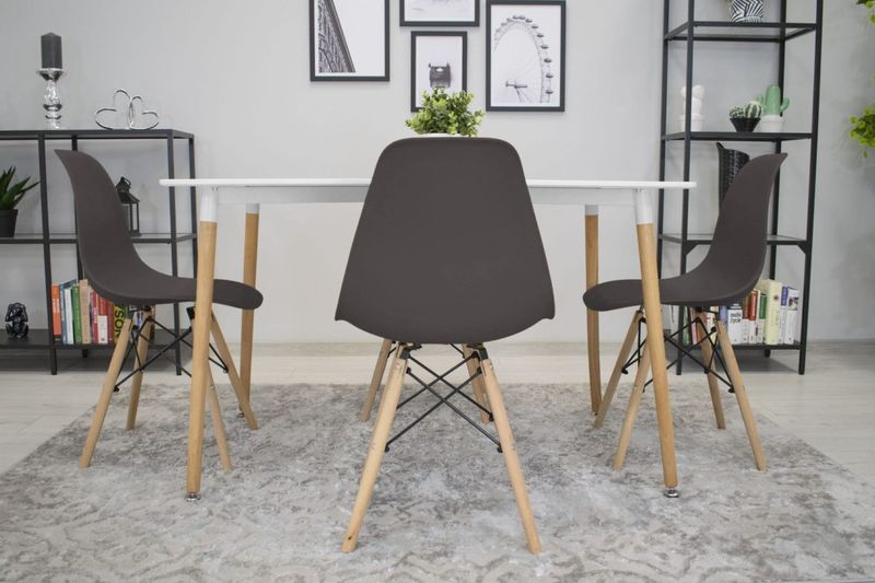 Krzesło OSAKA kawa / nogi naturalne x 1 zdjęcie 10