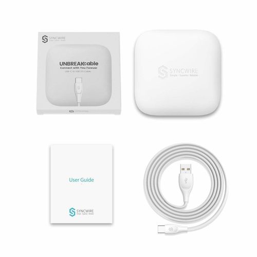 Syncwire Unbreakcable - Kabel USB-C na USB-A 3.0 1m - biały na Arena.pl