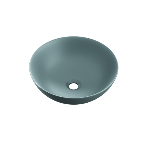 Luqa umywalka nablatowa 40 cm okrągła, mint blue mat na Arena.pl