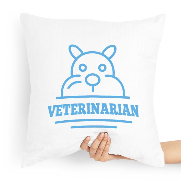 Poduszka Prezent Dla Weterynarza Veterinarian Z Nadrukiem Ze Zdjęciem zdjęcie 1
