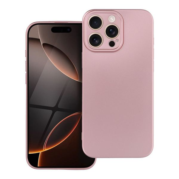 Futerał METALLIC do IPHONE 16 Pro Max różowy zdjęcie 1