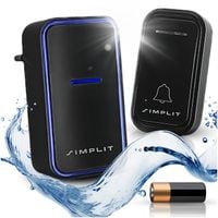 DZWONEK BEZPRZEWODOWY DO DRZWI BRAMY WODOODPORNY IP44 A6 DUŻY ZASIĘG