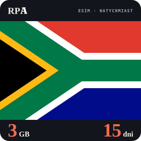Karta eSIM Internet RPA 3 GB na 15 dni - bez rejestracji