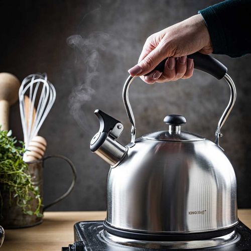 czajnik 2,5l z gwizdkiem kinghoff kh-1859 srebrny na Arena.pl