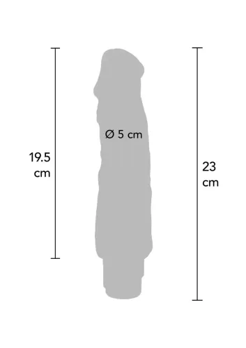 Dual Density Big Vibrator 9in. Light skin tone na Arena.pl