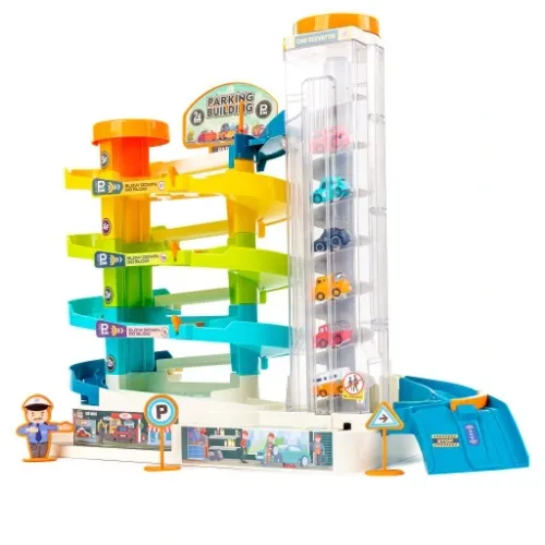 PARKING GARAŻ SAMOCHODOWY Z WINDĄ ZE ŚWIATŁEM I DŹWIĘKIEM AUTA ZAKRĘCONY na Arena.pl