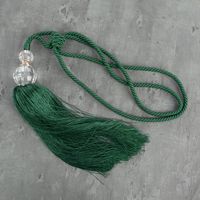 Sznur dekoracyjny do zasłon IZA ciemnozielony