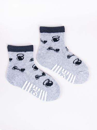 Skarpety chłopięce bawełniane półfrotte z ABS kolorowe 6PAK 17-19 na Arena.pl