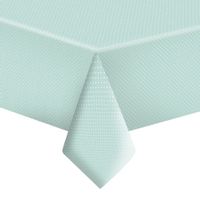 Obrus papierowy miętowy w białe kropki, 120x180 cm