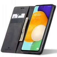 ELEGANCKIE ETUI Z KLAPKĄ SPACECASE WALLET SKÓRZANE DO GALAXY A53 + SZKŁO