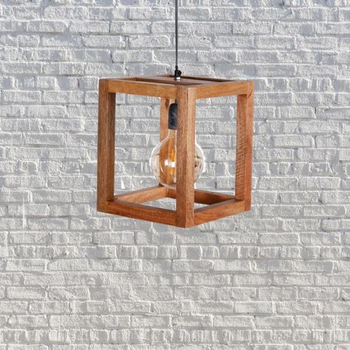 Lampa wisząca Cube Wood na Arena.pl