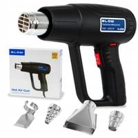 OPALARKA ELEKTRYCZNA 2000W REGULACJA 230V 2 BIEGI 100-600°C MOCNA + 4 DYSZE