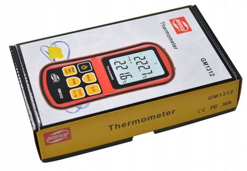 CYFROWY TERMOMETR 2x TERMOPARA TYPU K do 1372 st. KOMPATYBILNA J,K,T,E,N,R na Arena.pl