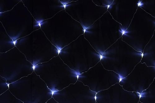 Świetlna kurtyna z LED diodami - 3x3m, 128 LED, zimna biel na Arena.pl