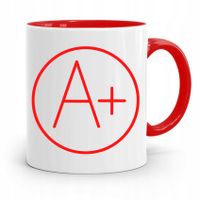 Kubek Czerwony Na Dzień Nauczyciela A+ Prezent Z Nadrukiem Ze Zdjęciem