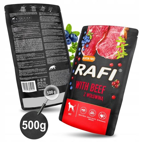 MOKRA KARMA DOLINA NOTECI RAFI ADULT BEZ ZBÓŻ SASZETKA MIX SMAKÓW 24 x 500G na Arena.pl