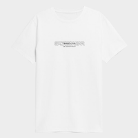 4F T-shirt z nadrukiem "Sportswear" biały męski 100% Bawełna XXL