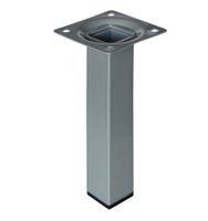 NOGA KWADRATOWA 15CM STOŁU BLATU SZARA MEBLOWA