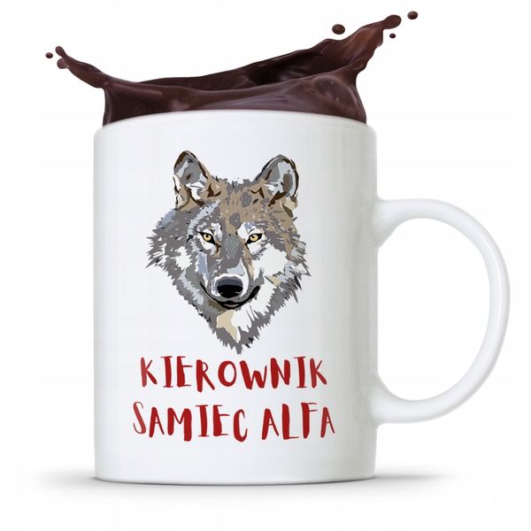 Kubek Prezent Dla Kierownika Kierownik Samiec Alfa Z Nadrukiem Ze Zdjęciem zdjęcie 1
