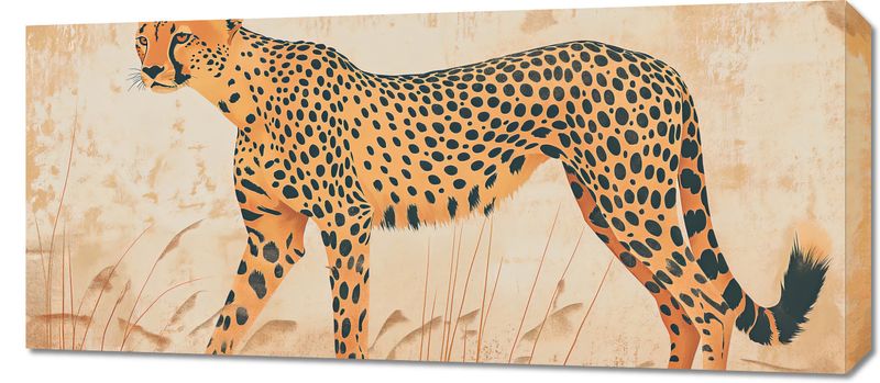 Obraz 90x40cm Gepard w Ruchu zdjęcie 1