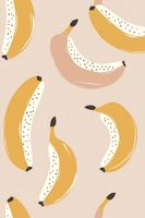 Plakat 61x91,5cm Wzory dla Dzieci, Dziewczynki i Chłopca - Banany