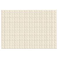 Koc obciążeniowy, kremowy, 155x220 cm, 11 kg, tkanina