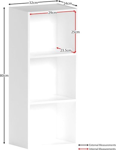 REGAŁ 80CM PÓŁKA SZAFKA KSIĄŻKI SEGREGATORY BIAŁY na Arena.pl