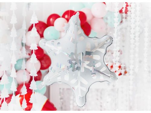 Balon foliowy "Śnieżynka", 64 cm x 66 cm [balon z helem] na Arena.pl