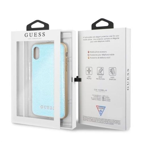 Guess GUHCPXPYLBL iPhone X/XS blue /niebieski Python na Arena.pl