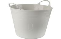 Kosz wielofunkcyjny organizer elastyczne tworzywo na zabawki pranie 15 l  beżowy  jasny szary beż