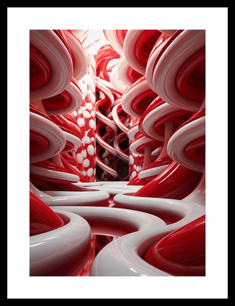 Plakat 25x35cm Czerwone Wiry zdjęcie 3