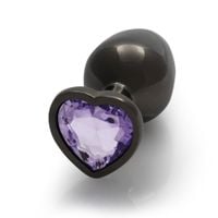 heart gem butt plug   medium