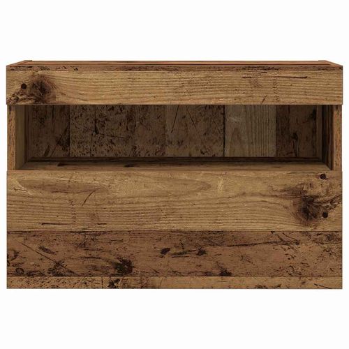 Szafka pod telewizor Ze LED Lights Stare drewno 60 x 30 x 40 cm na Arena.pl
