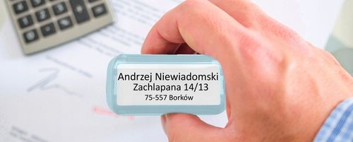 PIECZĄTKA TRODAT 4912 DO 6 LINII FIRMOWA IMIENNA BIUROWA PROJEKT + GUMKA na Arena.pl