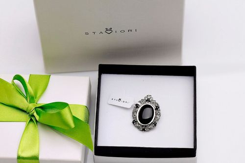 Srebrna broszka RDM3232 - Markazyty na Arena.pl