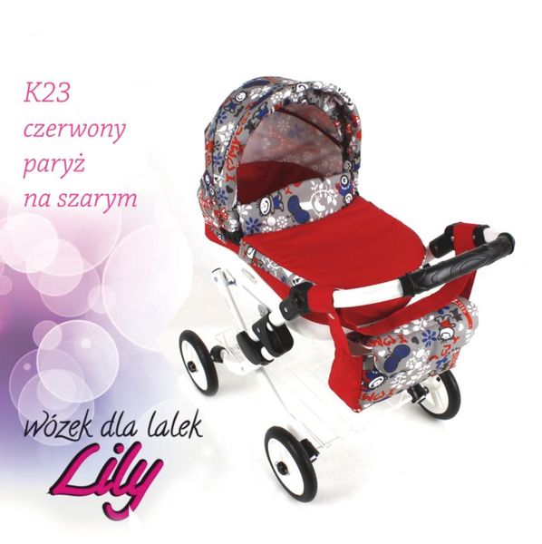 WÓZEK DLA LALEK LOLA K23 + TOREBKA DeLuXe zdjęcie 1