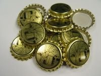 Kapsle z nadrukiem KUFEL I KŁOSY - 50 sztuk