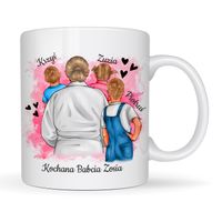 Prezent Dla Babci Kubek Z Wnukami Na Urodziny Imieniny Upominek