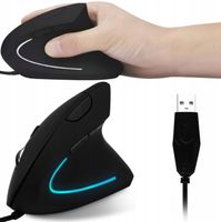 MYSZKA WERTYKALNA PRZEWODOWA CICHA ERGONOMICZNA MYSZ OPTYCZNA PIONOWA USB
