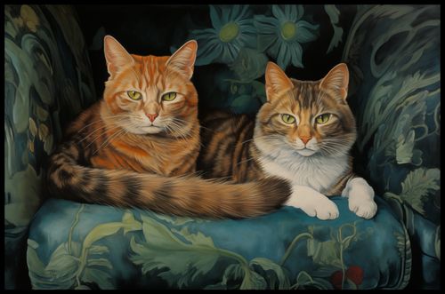 Plakat 91,5x60cm Koty na Fotelu na Arena.pl