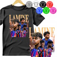 KOSZULKA DZIECIĘCA T-SHIRT - LAMINE BARCELONA PIŁKA NOŻNA - L 146-152