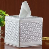 Dozownik Do Chusteczek  - Organizator - SKÓRA Biały