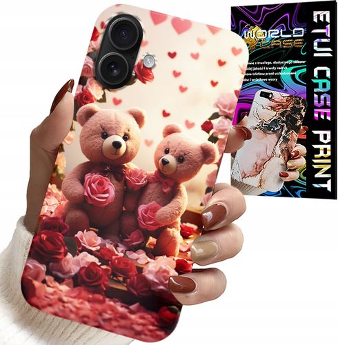ETUI DO IPHONE 16 - MISIE, LOVE YOU, SERCA WIELE WZORÓW CASE na Arena.pl