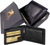 EKSKLUZYWNY SKÓRZANY PORTFEL MĘSKI ABIATTI GRUBA SKÓRA BAWOLA LICOWA