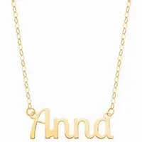 ZŁOTY NASZYJNIK Z TWOIM IMIENIEM SREBRO 925 Grawer