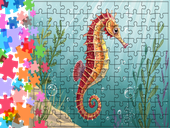 Puzzle tradycyjne Zwierzęta - Konik Morski