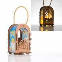 Lampiony lampion drewniany adwentowy Latarenka na roraty dla dzieci SZOPKA